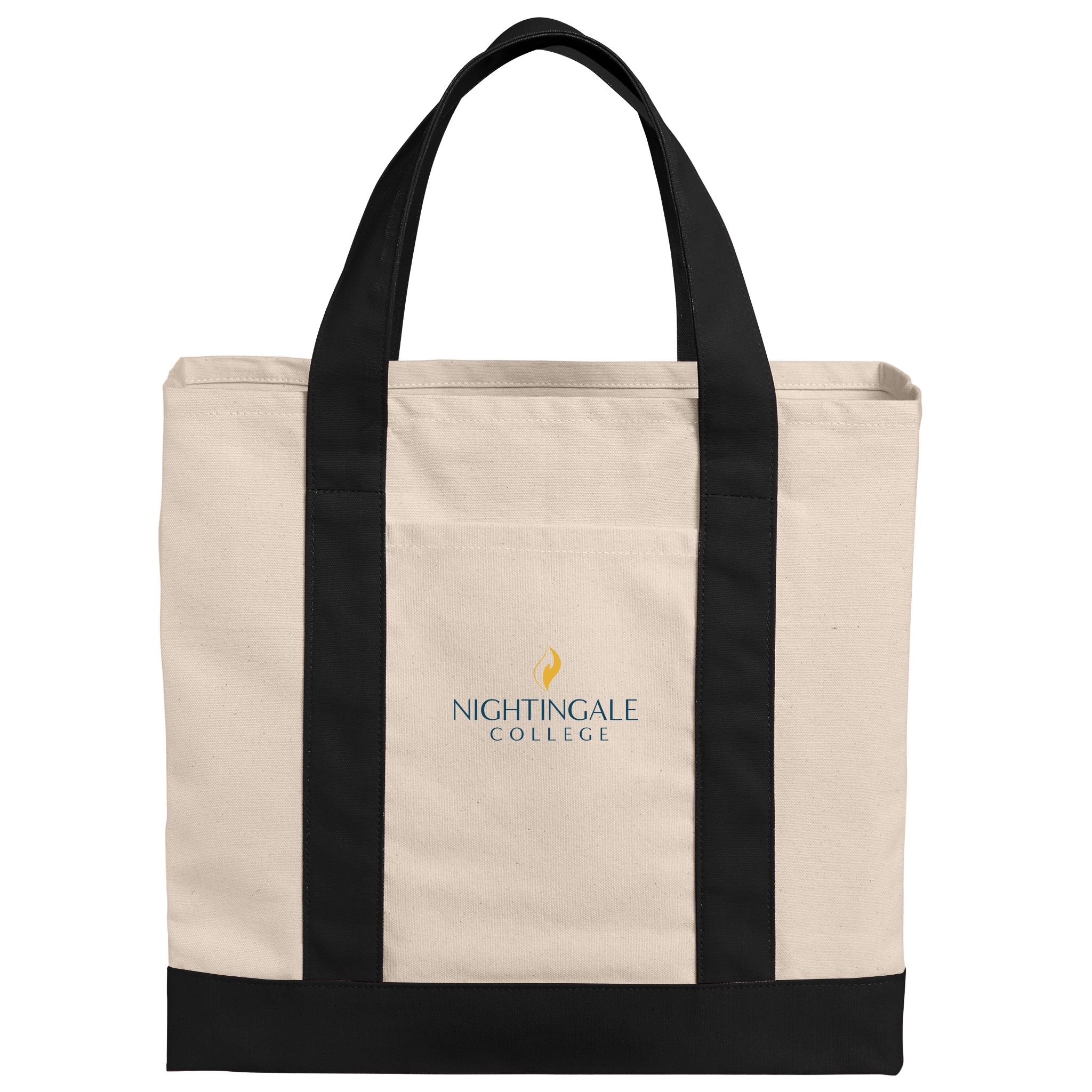 Port Authority® Cotton Canvas Two-Tone Tote - Milestone Market