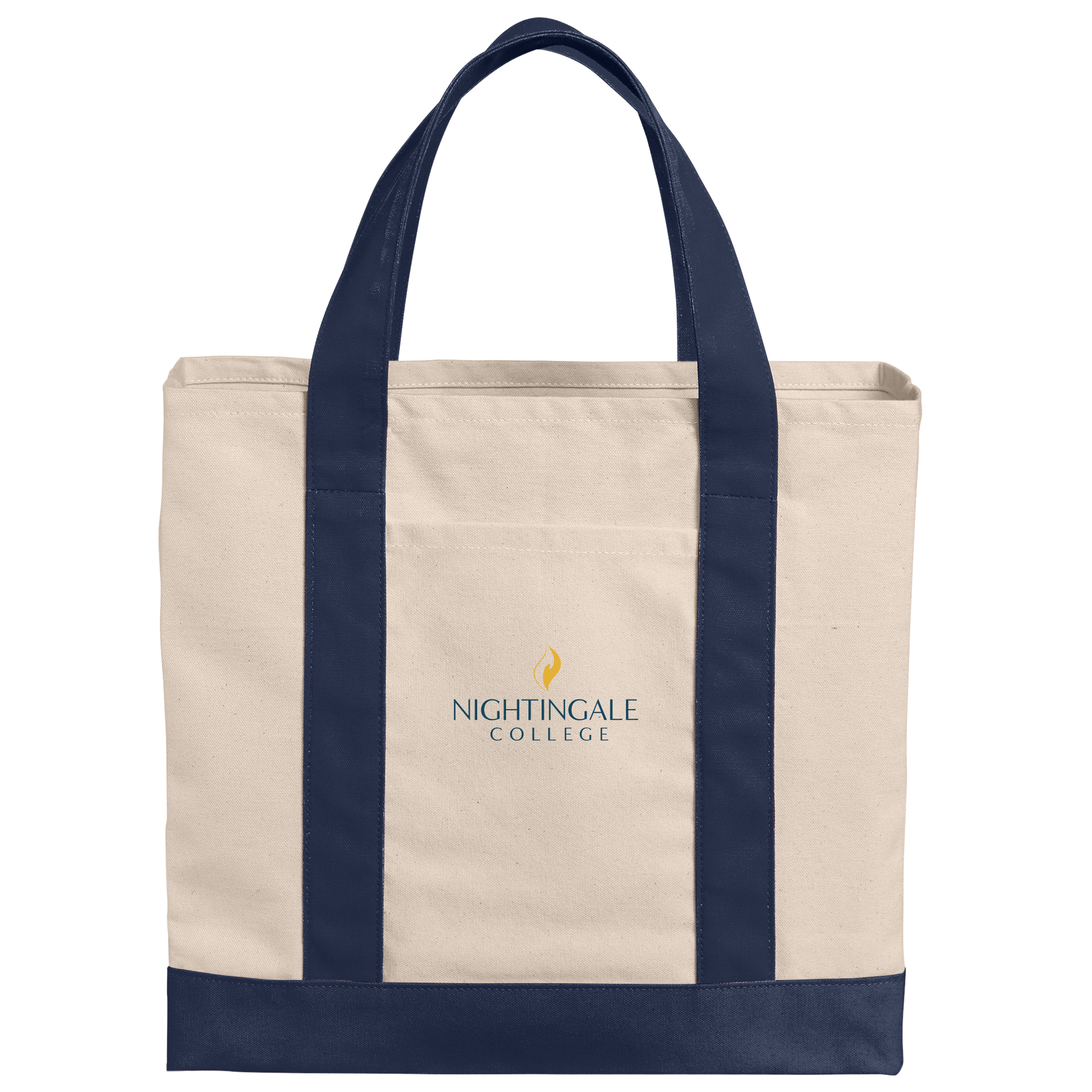 Port Authority® Cotton Canvas Two-Tone Tote - Milestone Market
