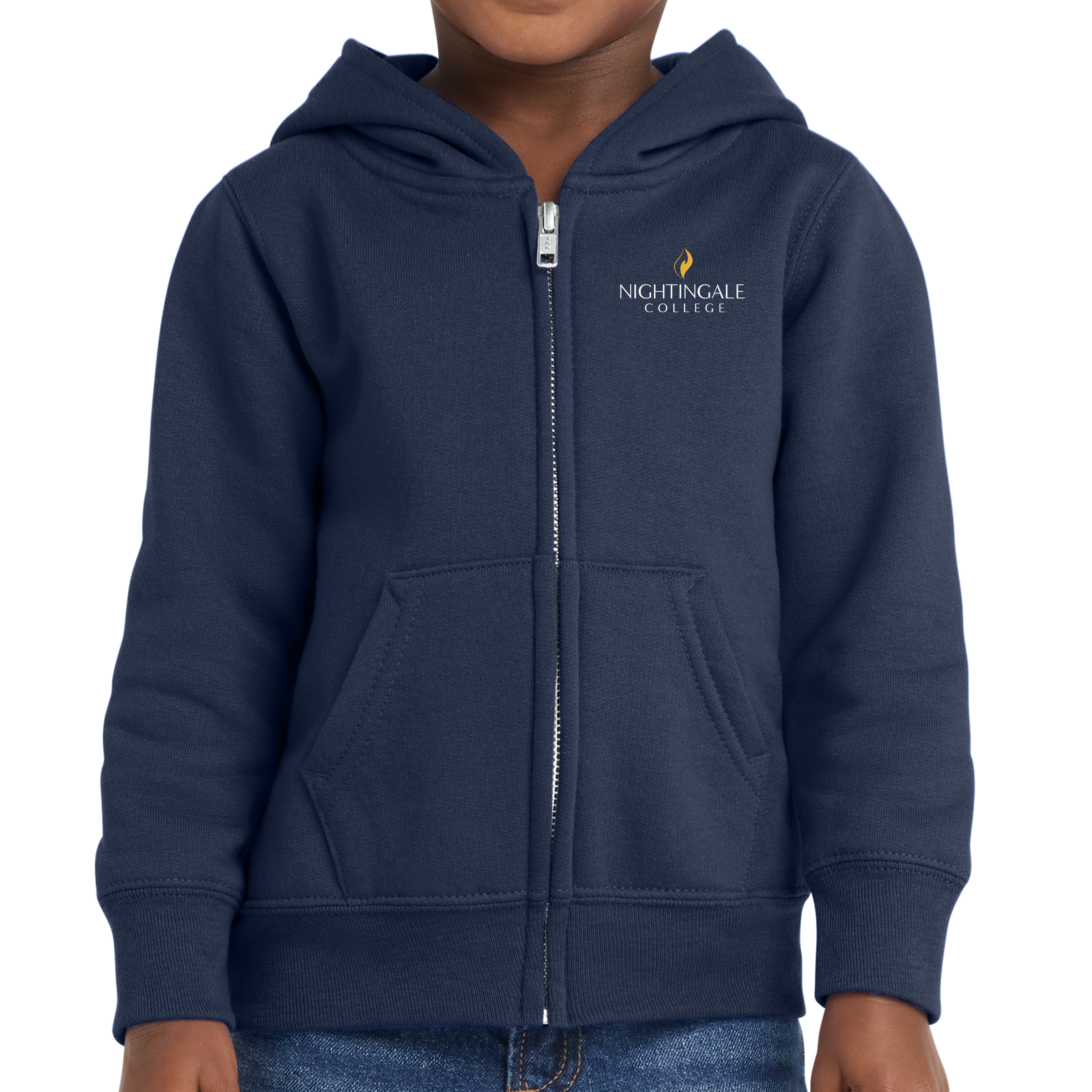 Port & Co™ Toddler Core Fleece Full-Zip Hooded Sweatshirt