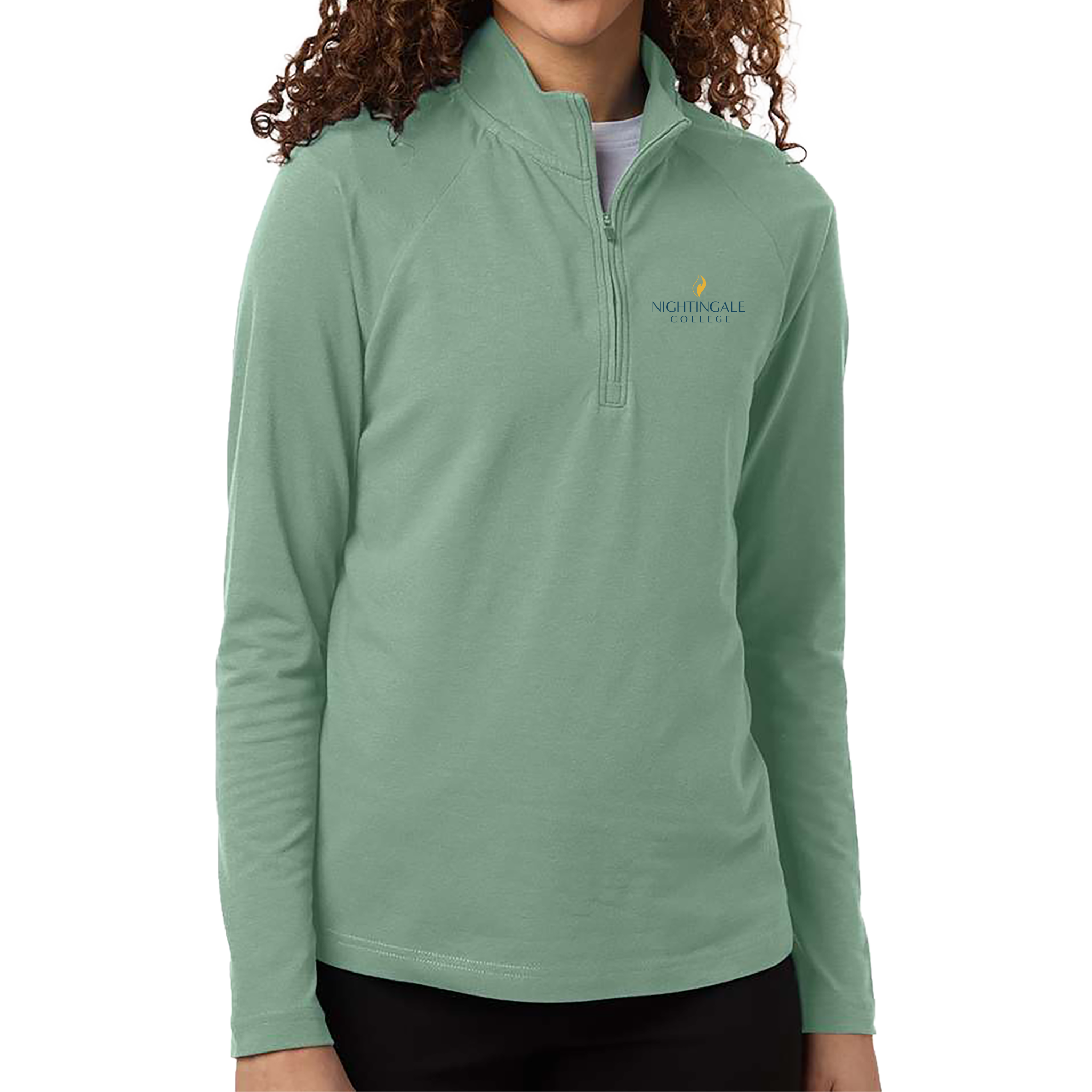 Devon & Jones Women's Seaton Pebble Textured Quarter-Zip Pullover - Milestone Market