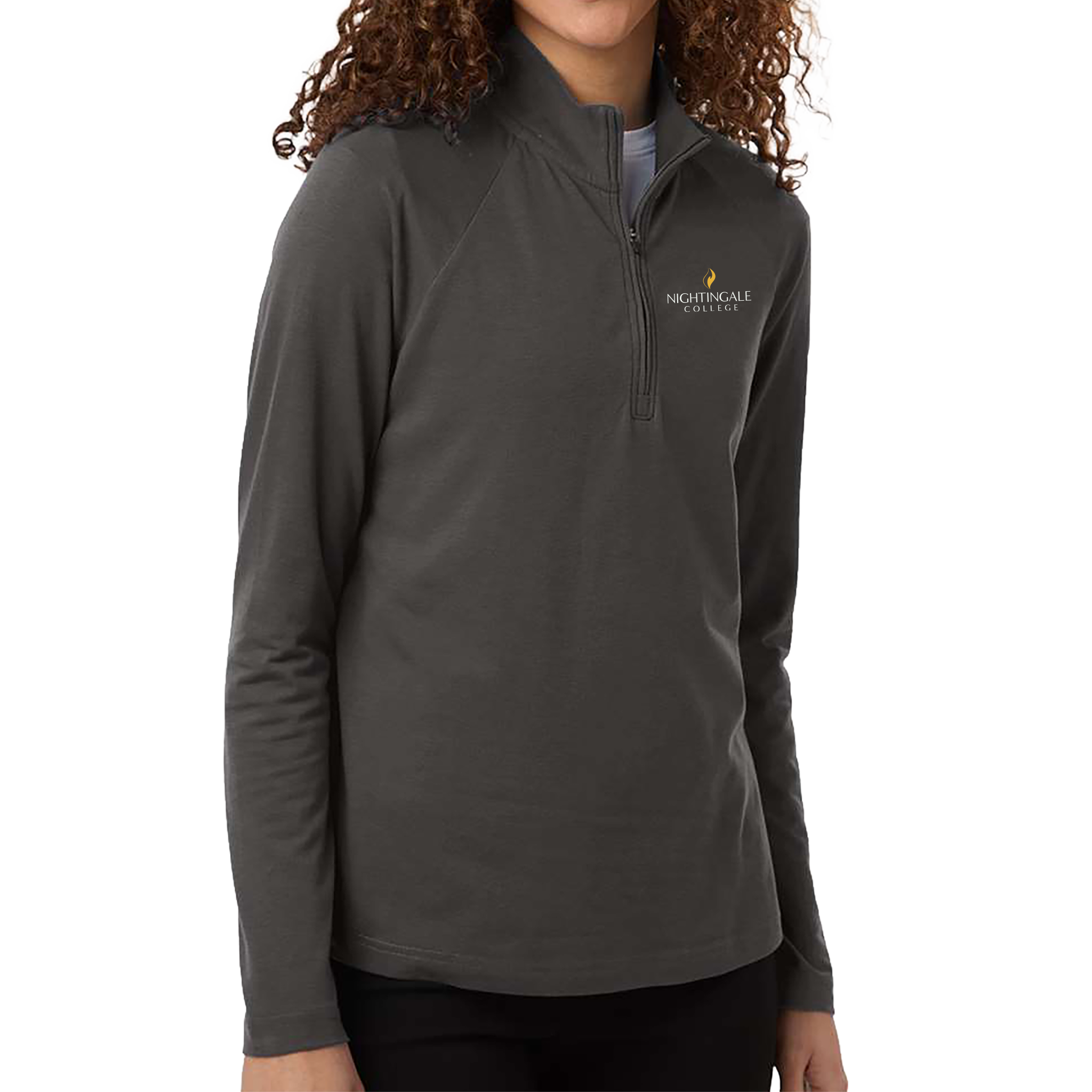 Devon & Jones Women's Seaton Pebble Textured Quarter-Zip Pullover - Milestone Market