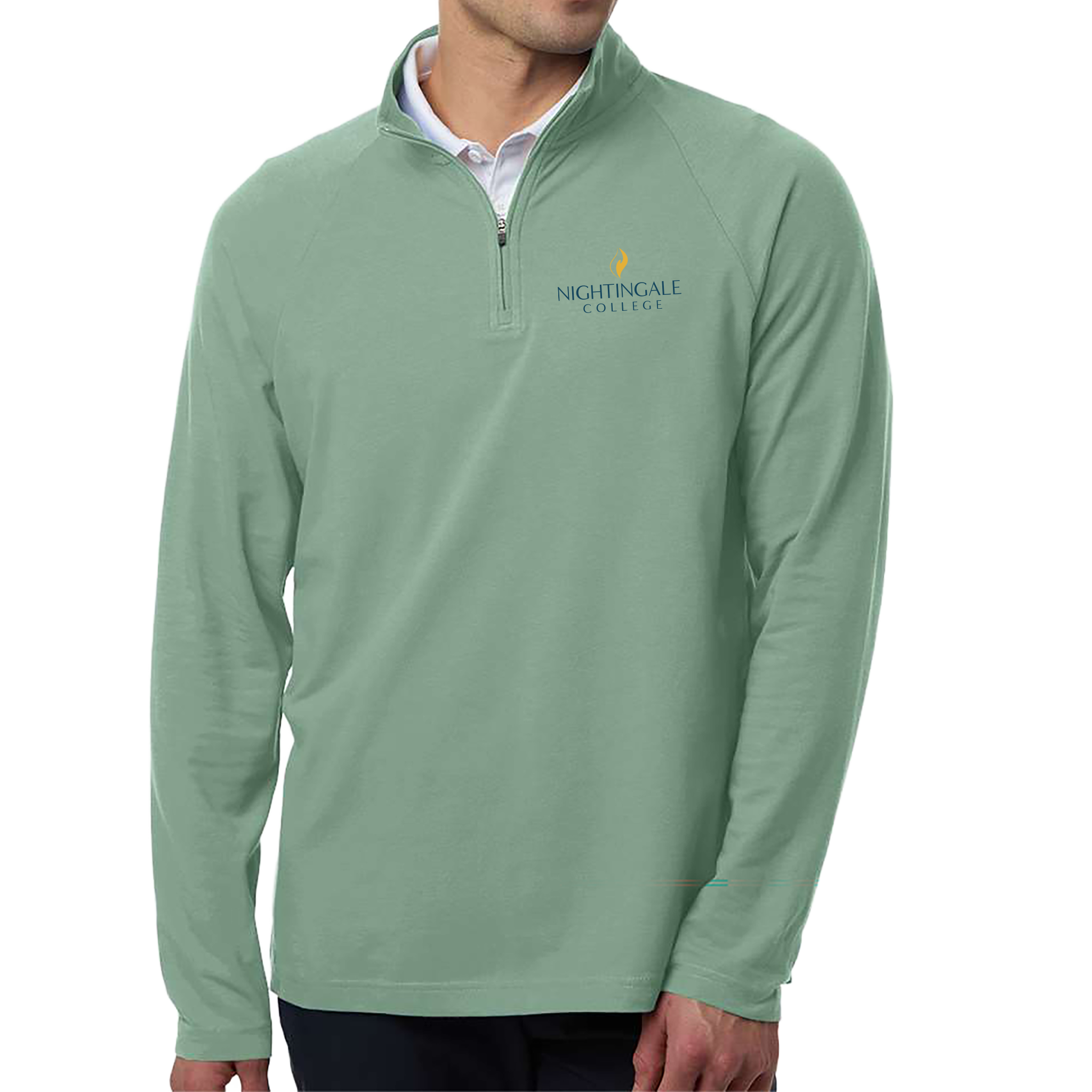 Devon & Jones Men's Seaton Pebble Textured Quarter-Zip Pullover - Milestone Market