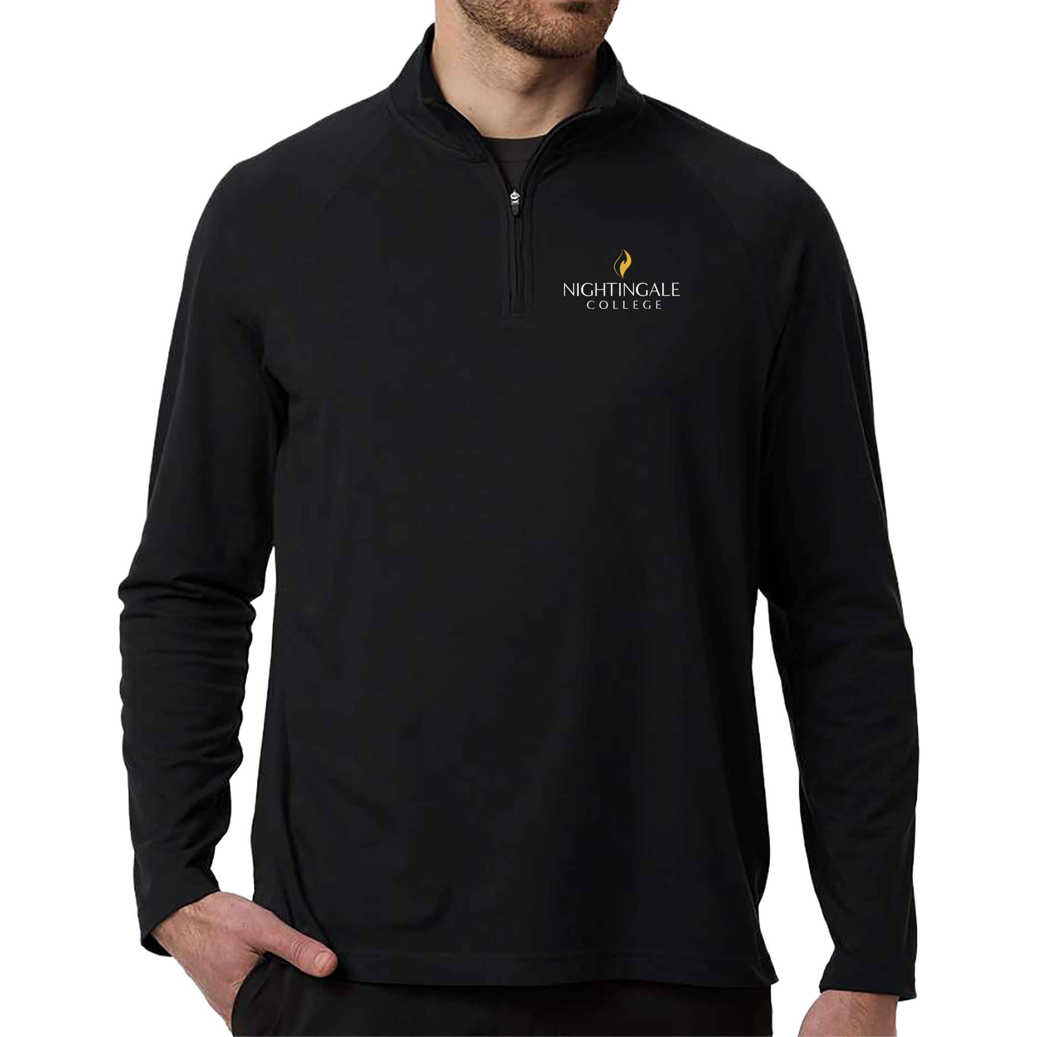Devon & Jones Men's Seaton Pebble Textured Quarter-Zip Pullover - Milestone Market