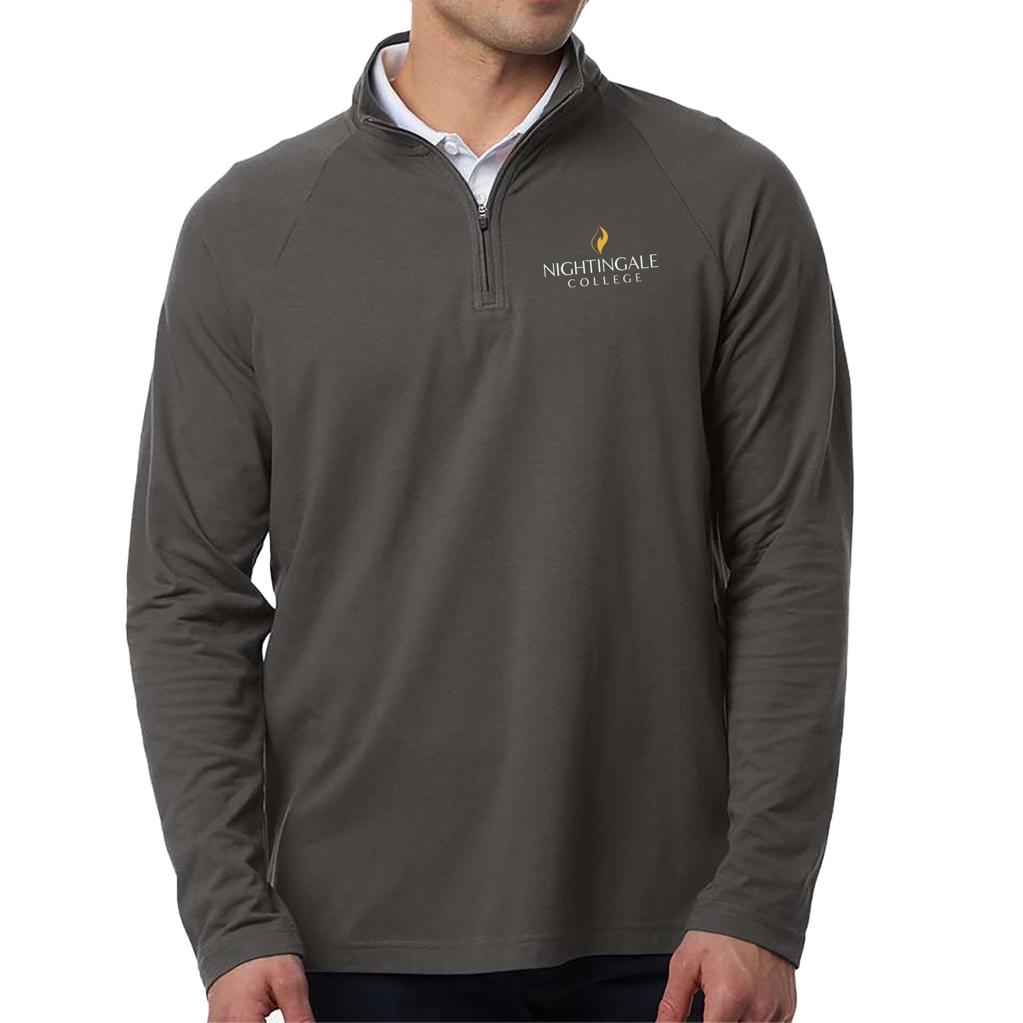 Devon & Jones Men's Seaton Pebble Textured Quarter-Zip Pullover - Milestone Market