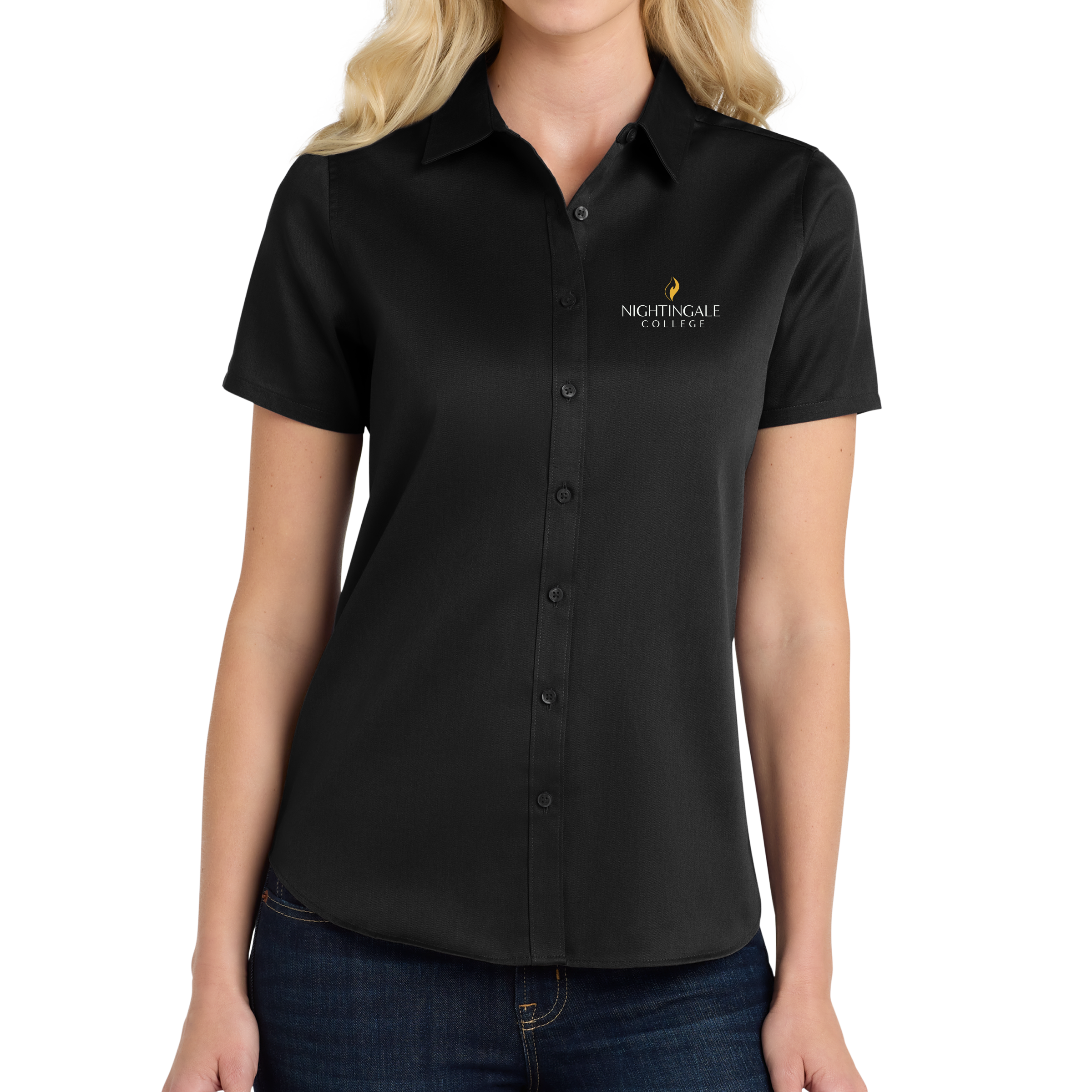 Port Authority® Women's Short Sleeve SuperPro React ™ Twill Shirt