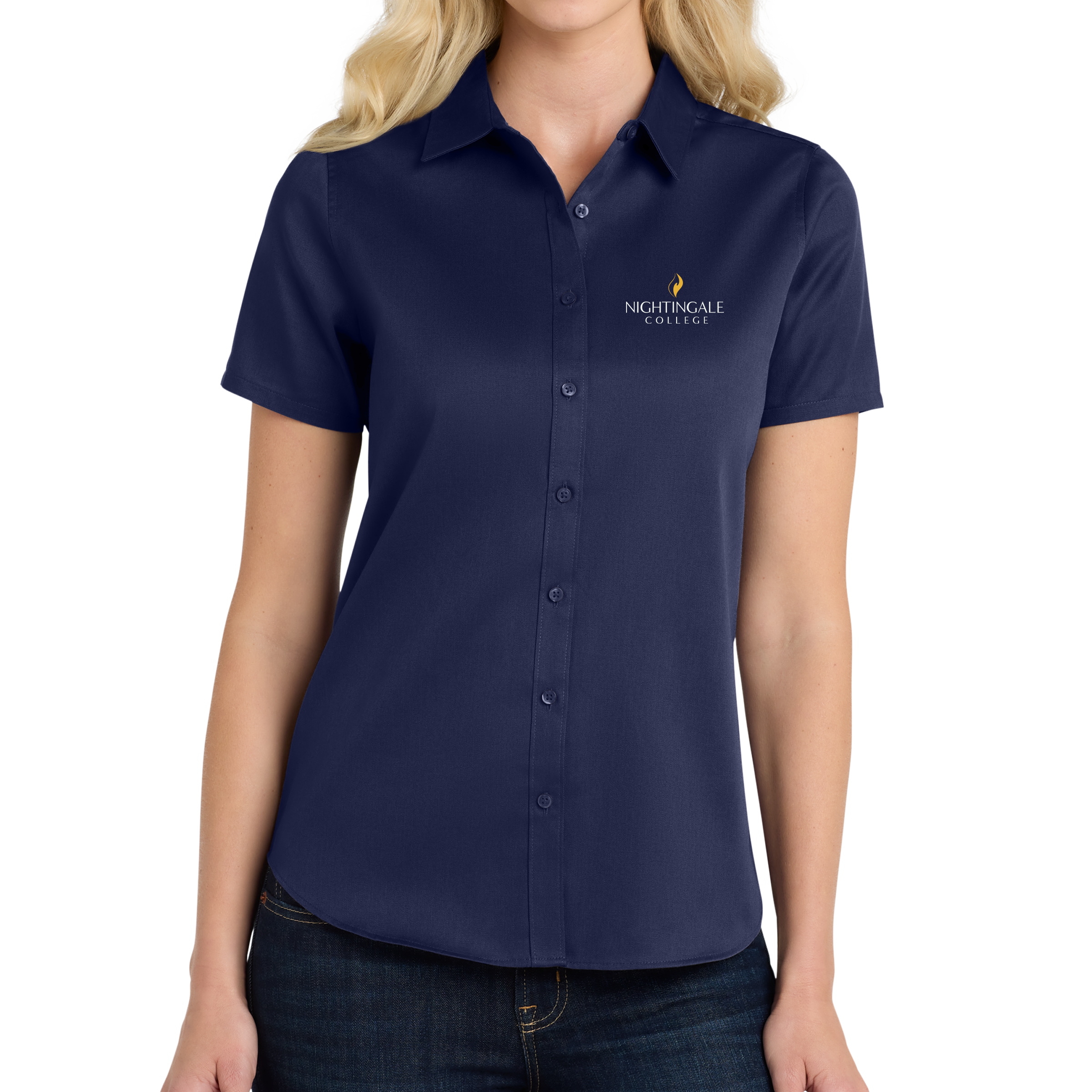 Port Authority® Women's Short Sleeve SuperPro React ™ Twill Shirt