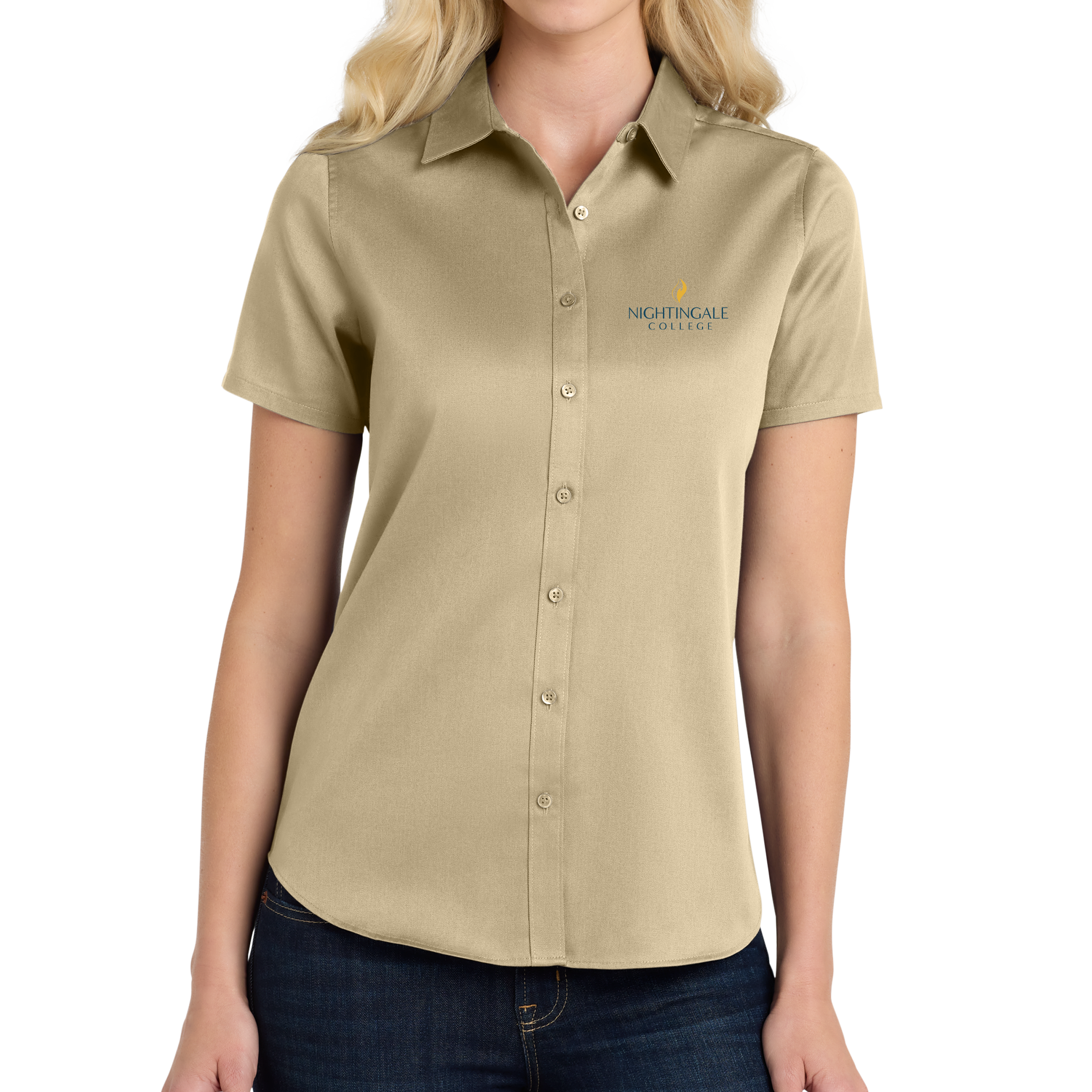 Port Authority® Women's Short Sleeve SuperPro React ™ Twill Shirt