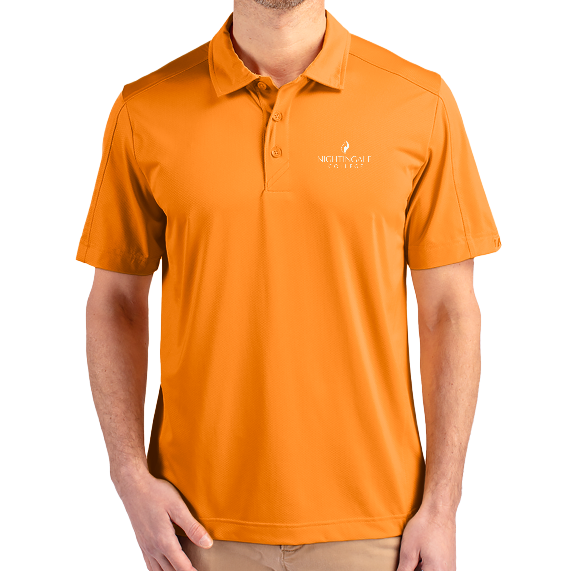Cutter & Buck Prospect Eco Textured Stretch Recycled Mens Short Sleeve Polo