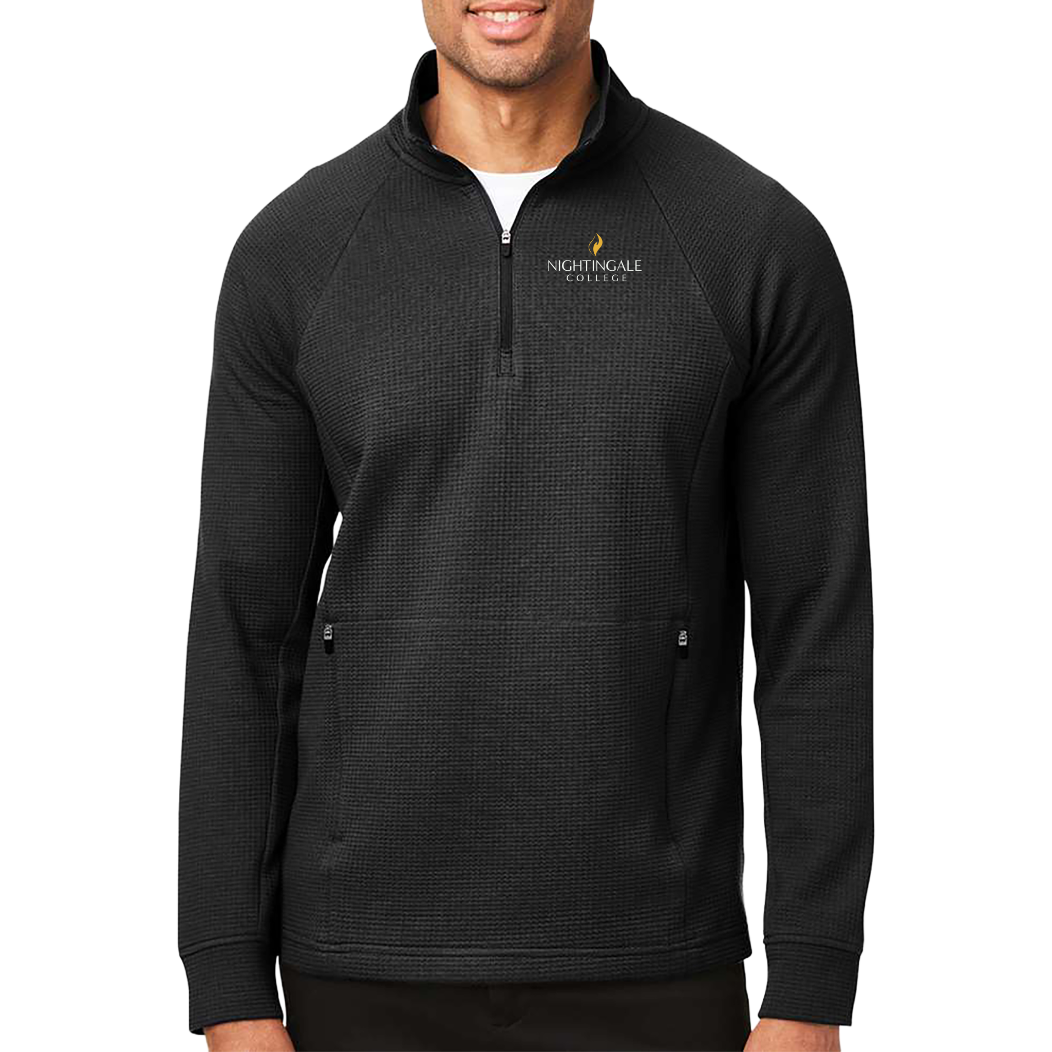 North End Men's Rhythm Waffle Quarter-Zip Pullover - Milestone Market