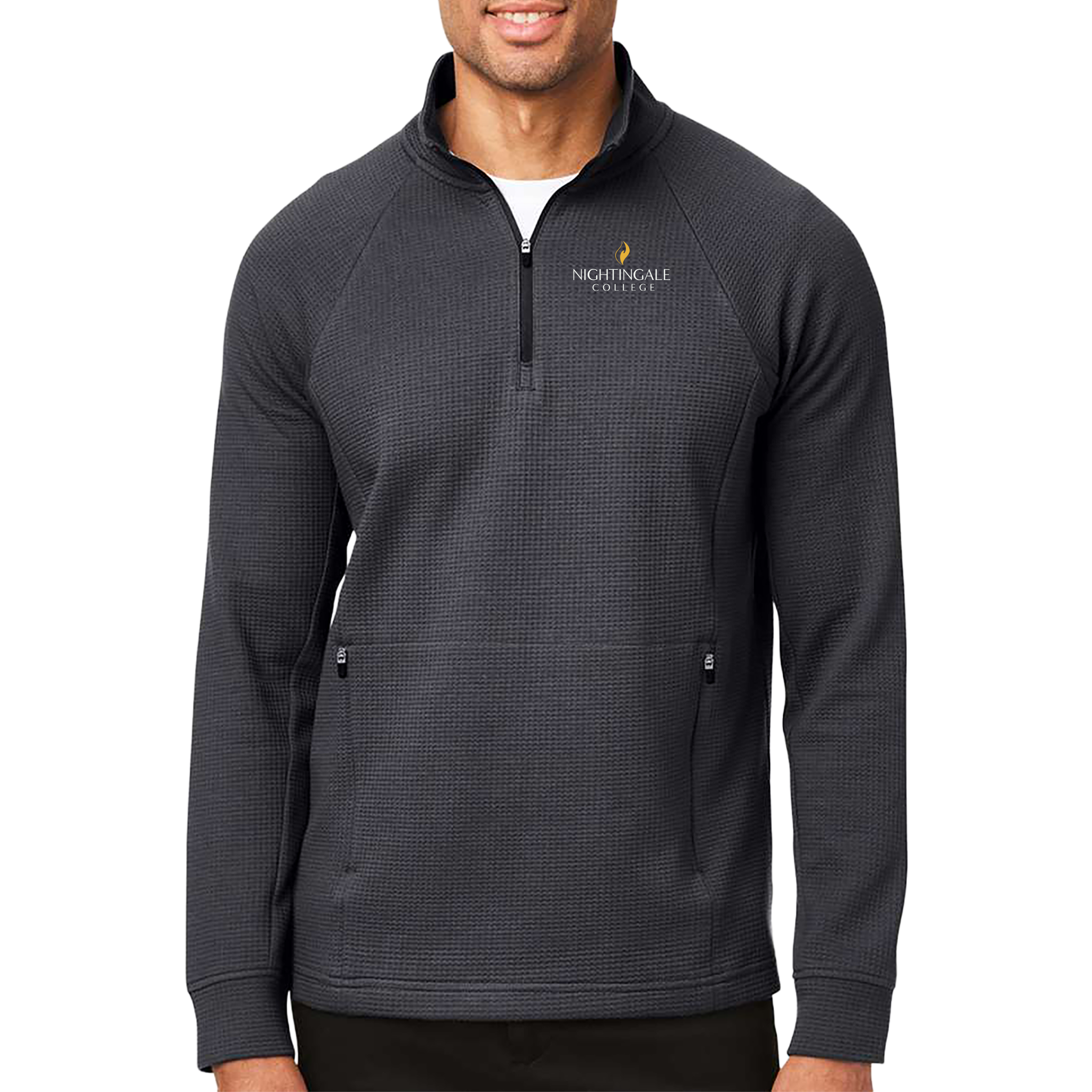 North End Men's Rhythm Waffle Quarter-Zip Pullover - Milestone Market
