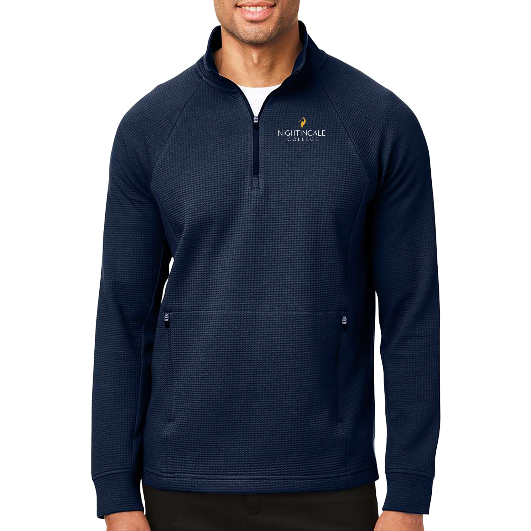 North End Men's Rhythm Waffle Quarter-Zip Pullover - Milestone Market