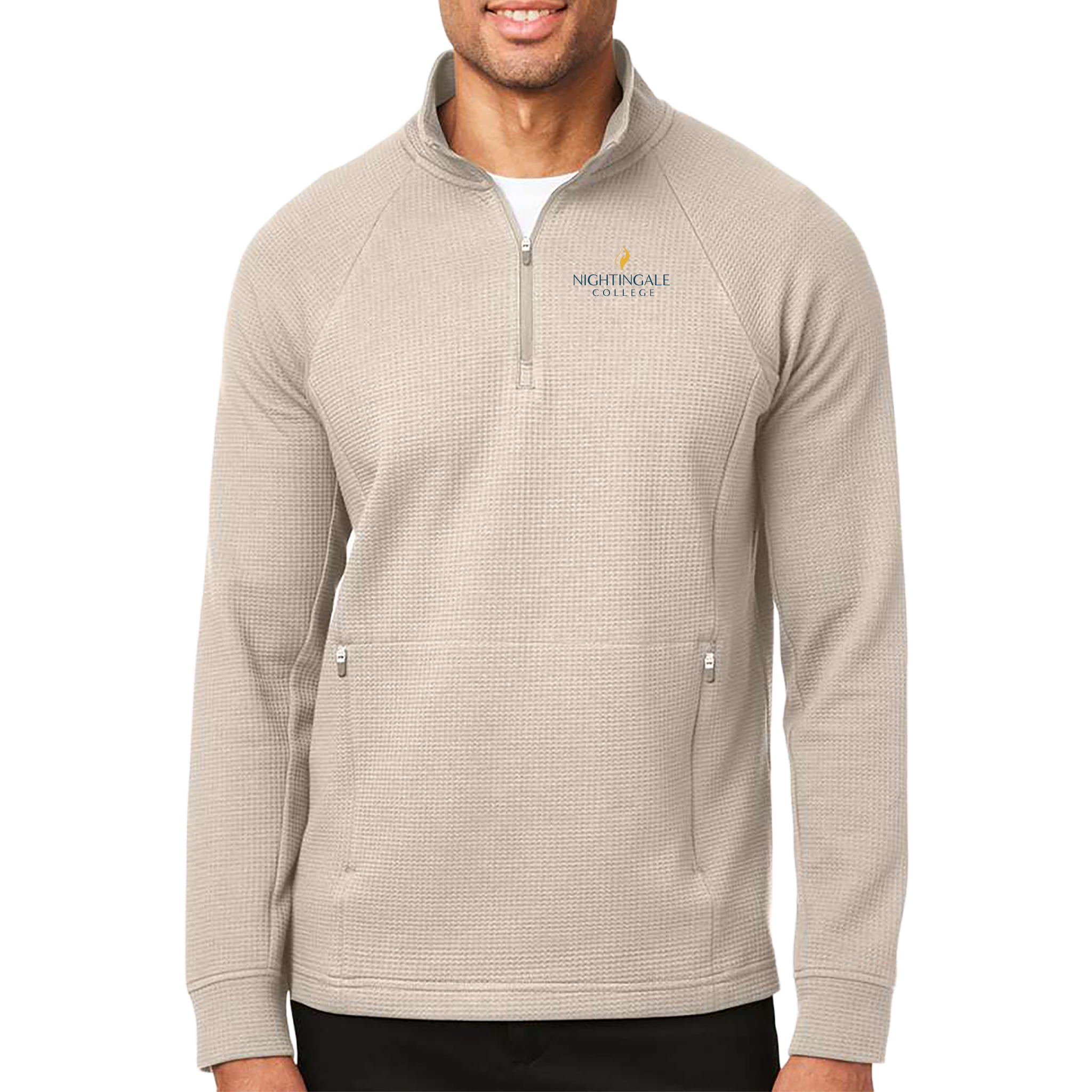North End Men's Rhythm Waffle Quarter-Zip Pullover - Milestone Market