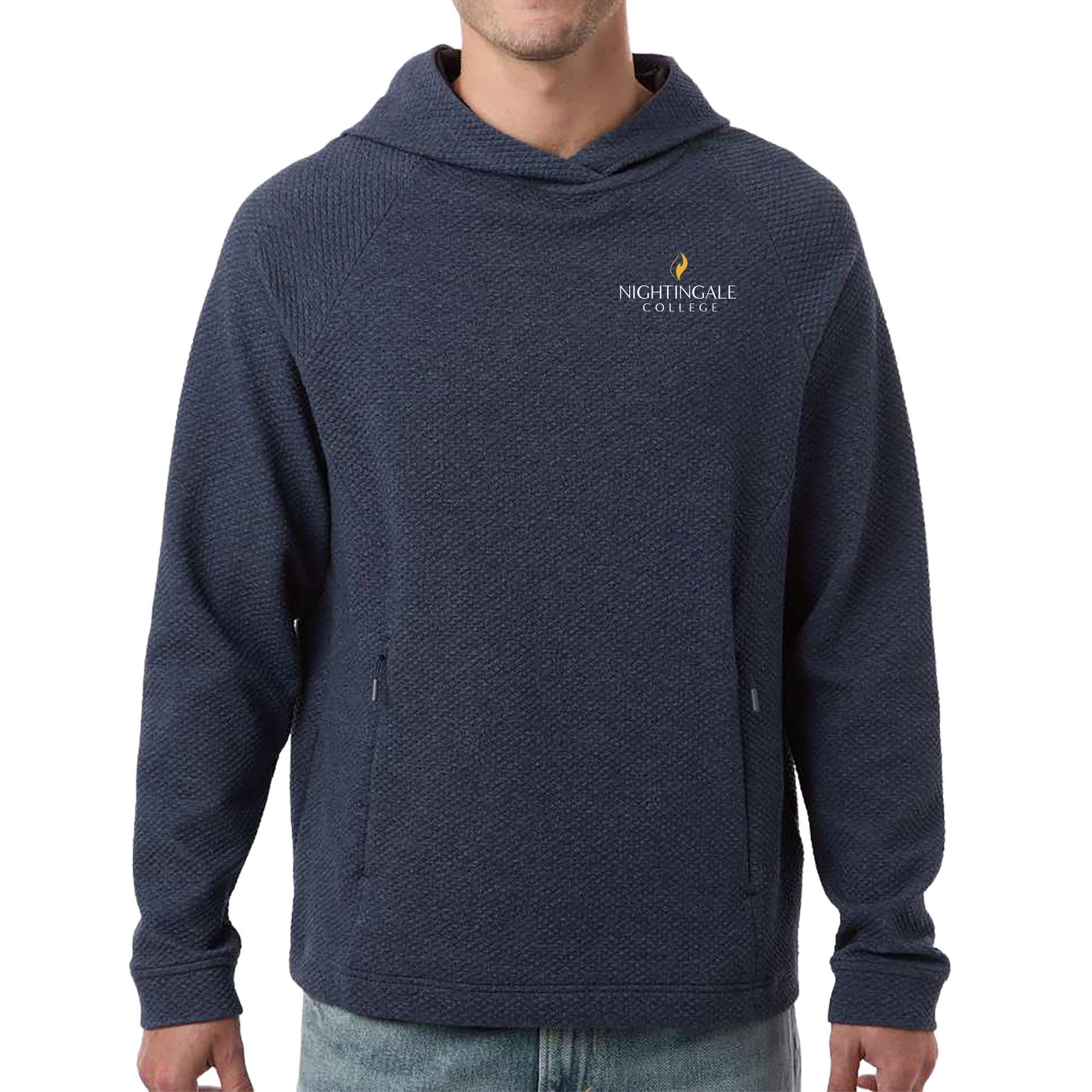 North End Men's Spirit Textured Hooded Pullover - Milestone Market