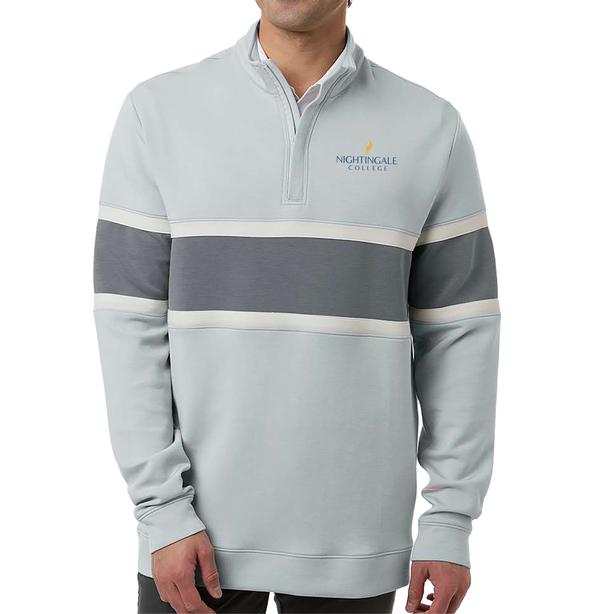 Swannies Men's Owen Quarter-Zip Colorblock Pullover - Milestone Market