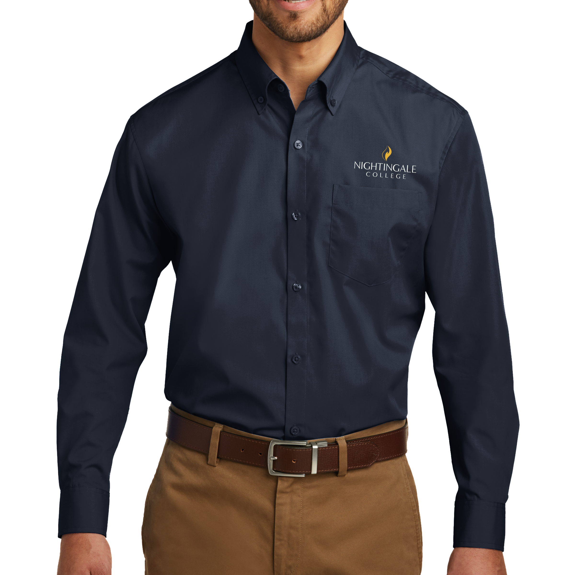 Port Authority® Long Sleeve Carefree Poplin Shirt