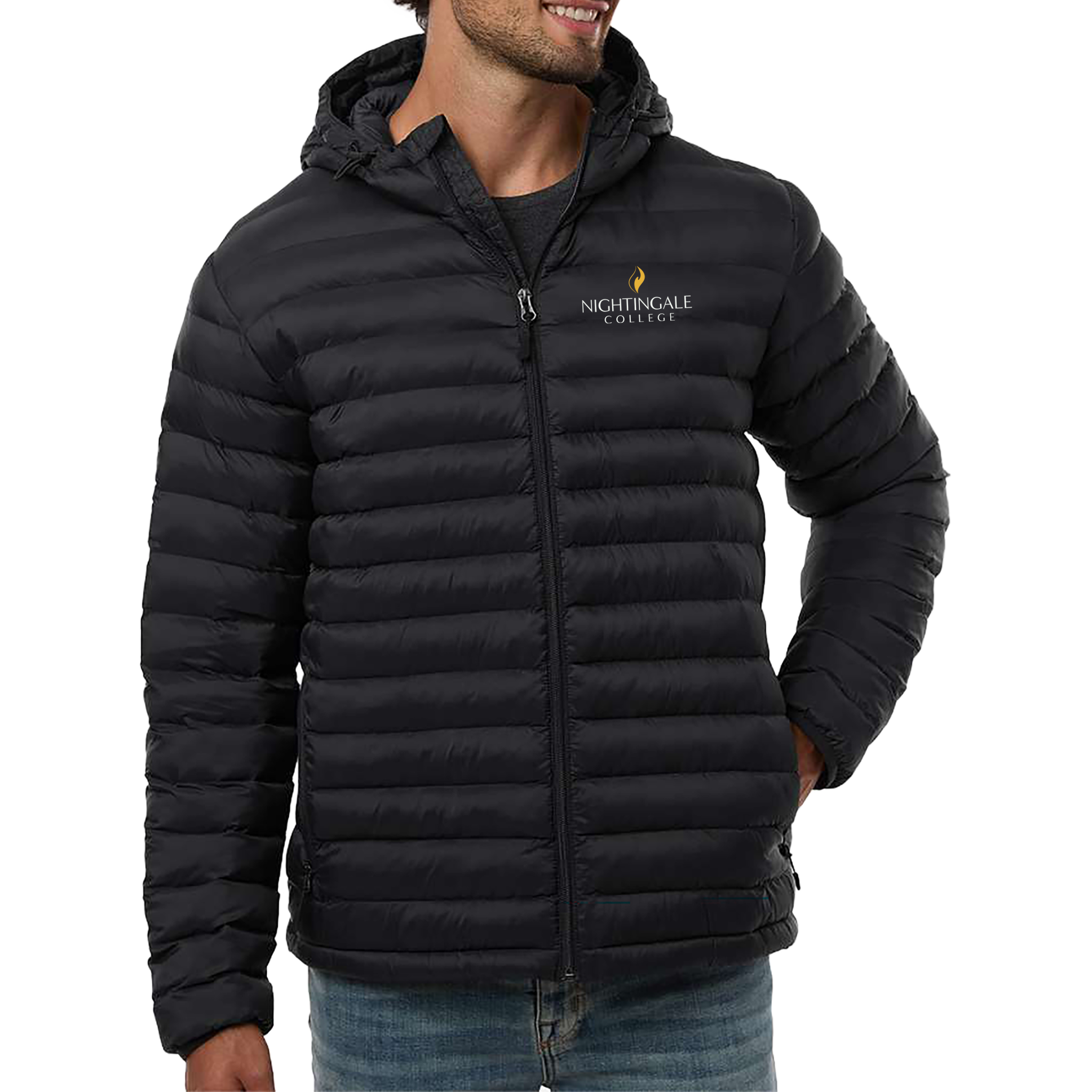 Weatherproof Men's Lightweight Poly-filled Hooded Puffer Jacket - Milestone Market