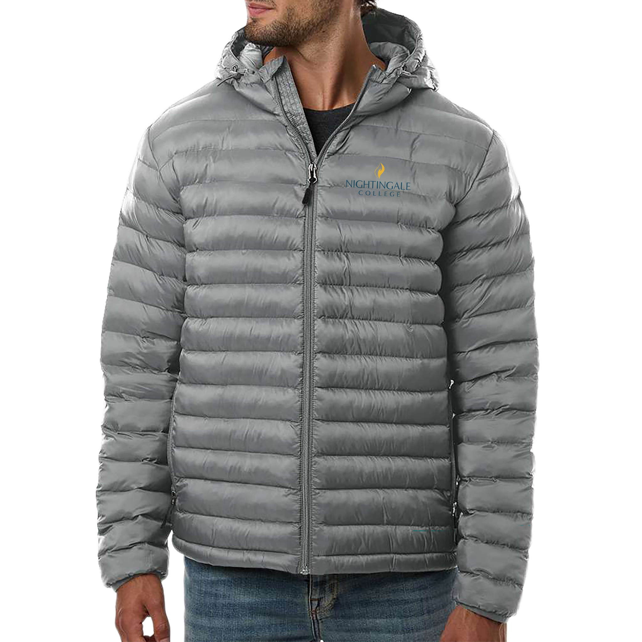 Weatherproof Men's Lightweight Poly-filled Hooded Puffer Jacket - Milestone Market
